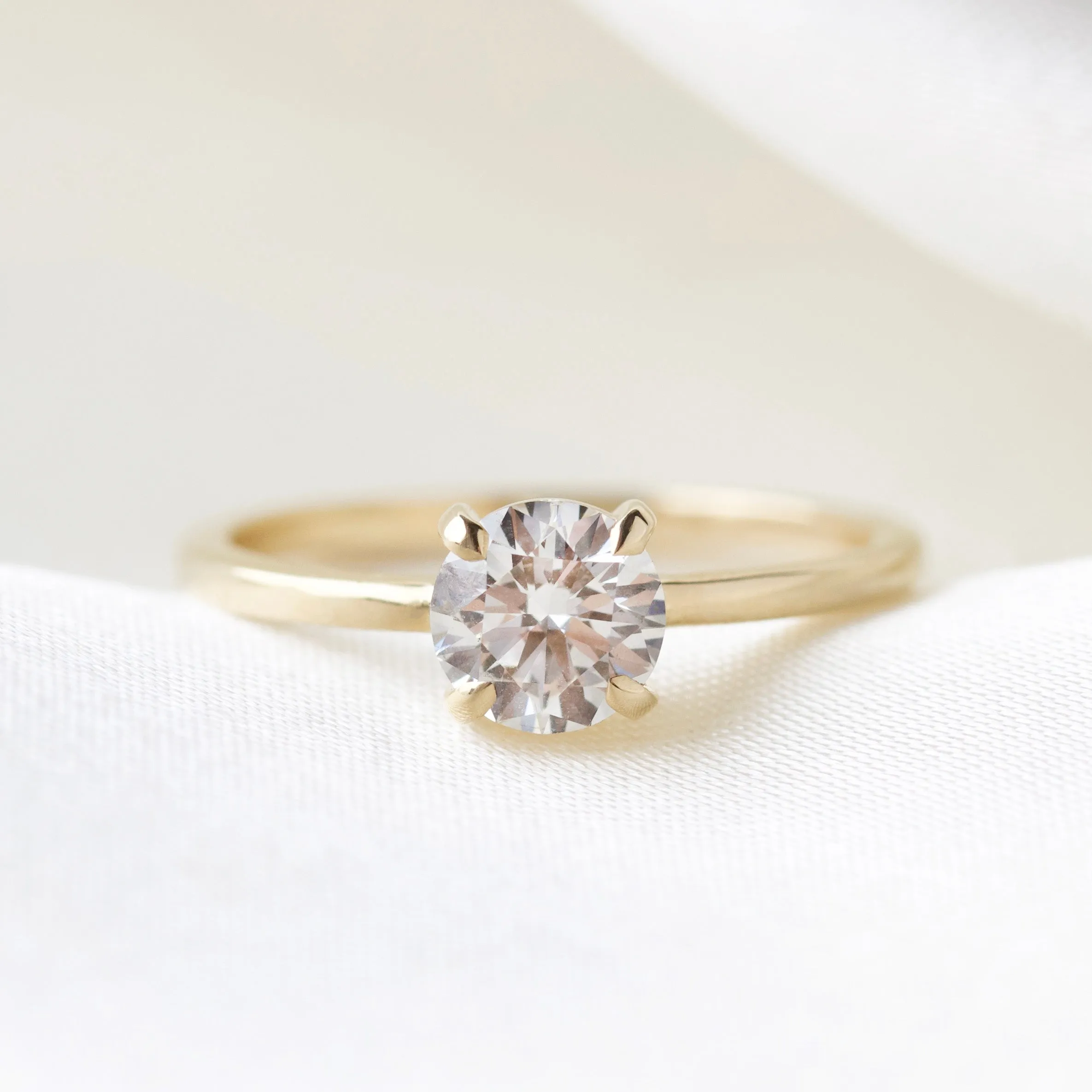 Clara Round Solitaire Diamond Ring