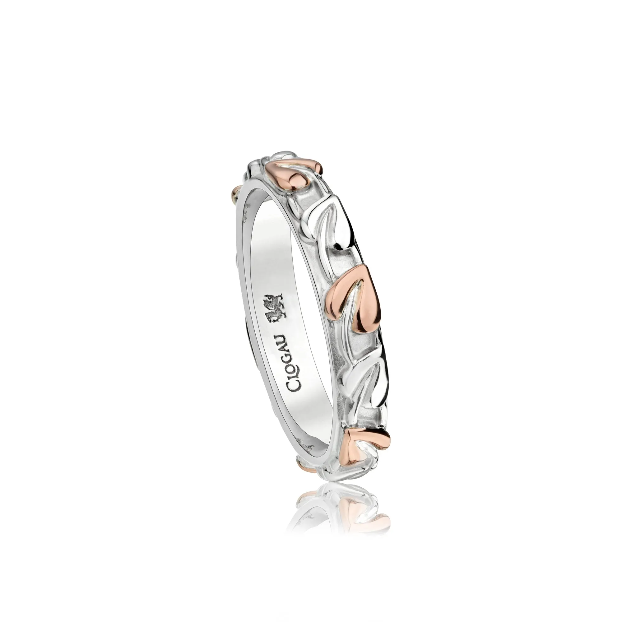 Clogau Tree of Life Sterling Silver & 9ct Rose Gold Ring