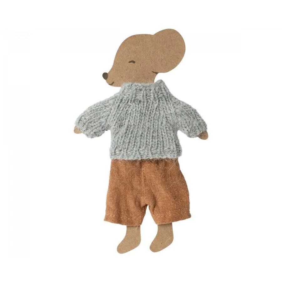 Clothes for Big Brother Mouse, Knitted Sweater   Pants