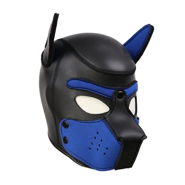 Colored Puppy Play Mask (8 Colors)