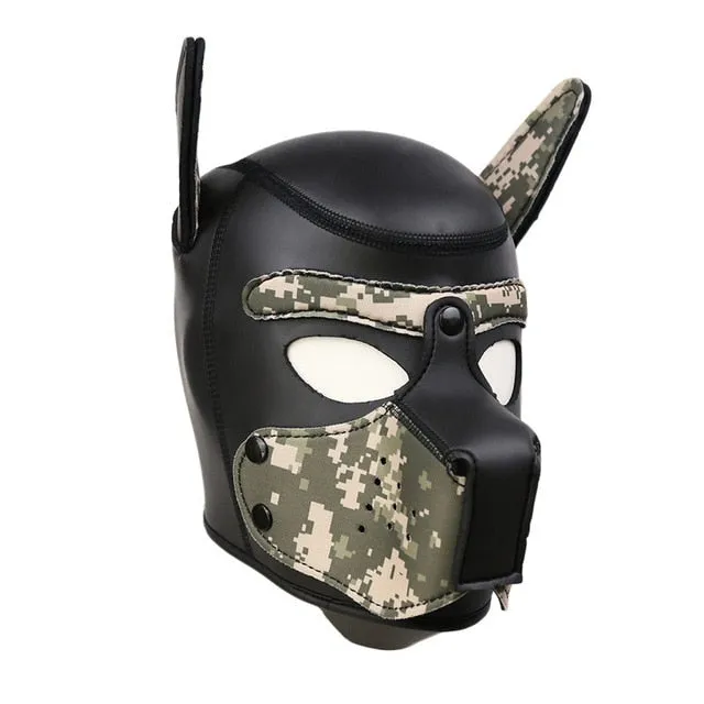 Colored Puppy Play Mask (8 Colors)