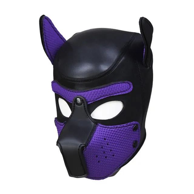 Colored Puppy Play Mask (8 Colors)