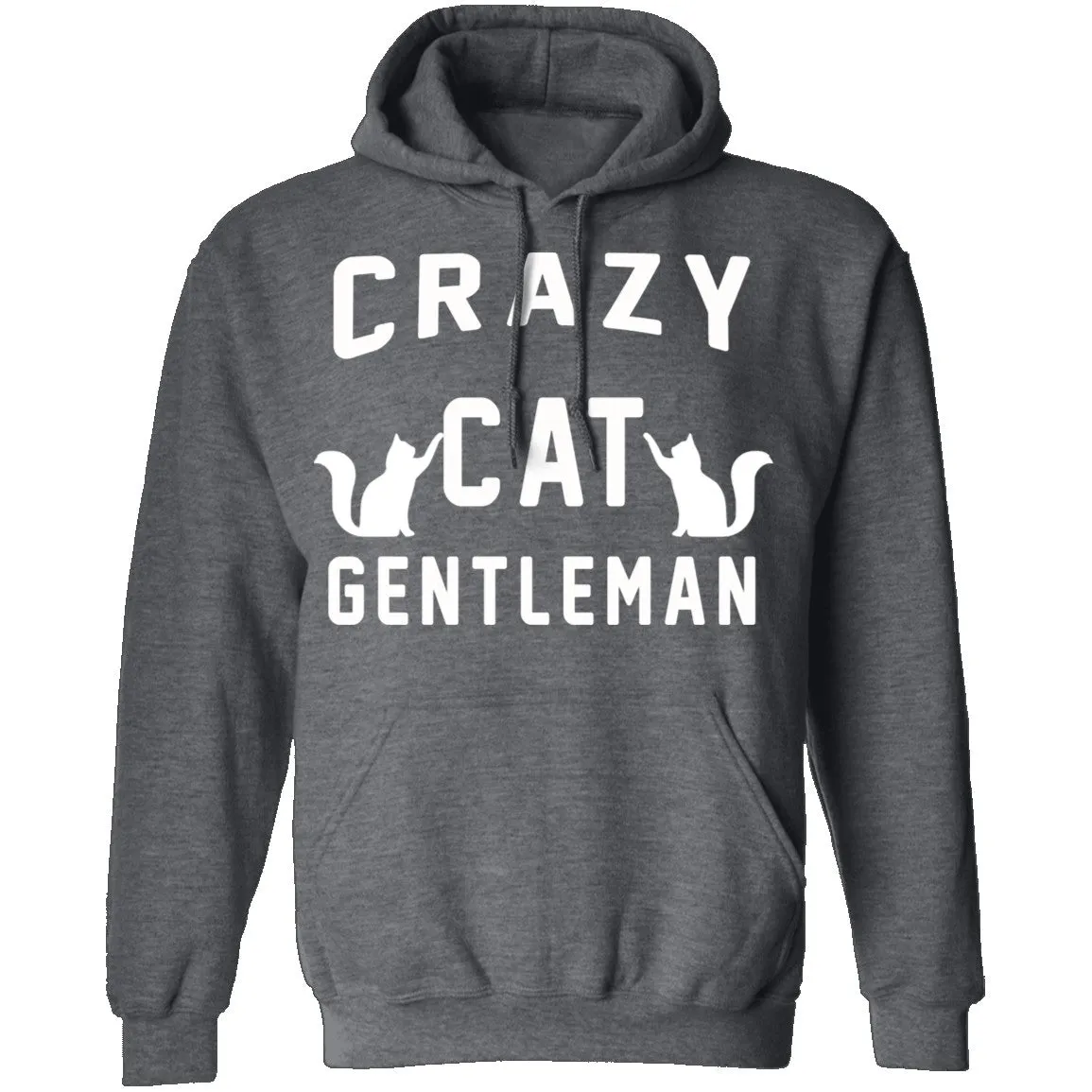 Whimsical Crazy Cat Gentleman T-Shirt - Fun and Quirky Cat Lover Tee for Men