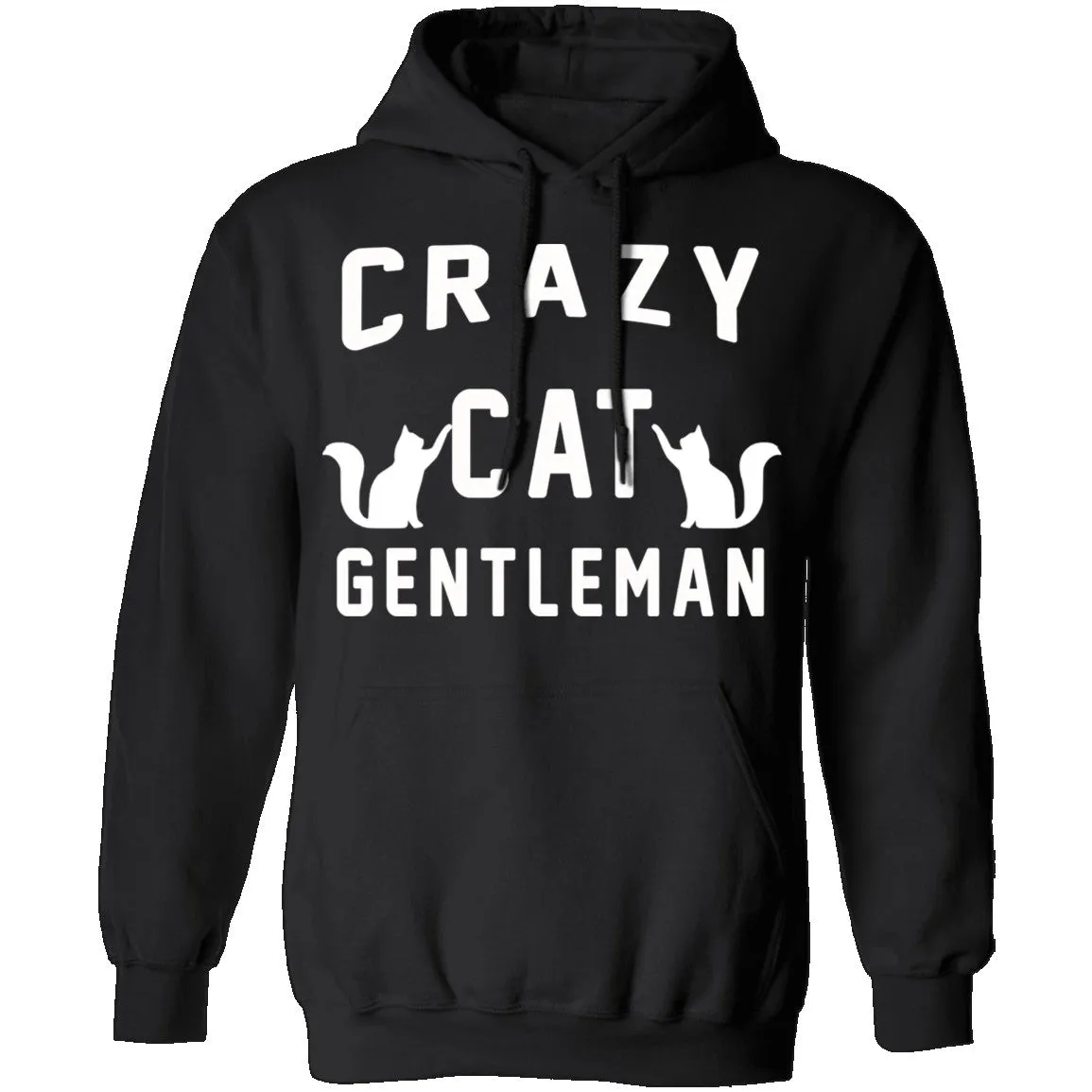 Whimsical Crazy Cat Gentleman T-Shirt - Fun and Quirky Cat Lover Tee for Men