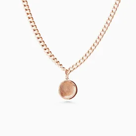 Custom Engraved Charm Necklace | Rose Gold