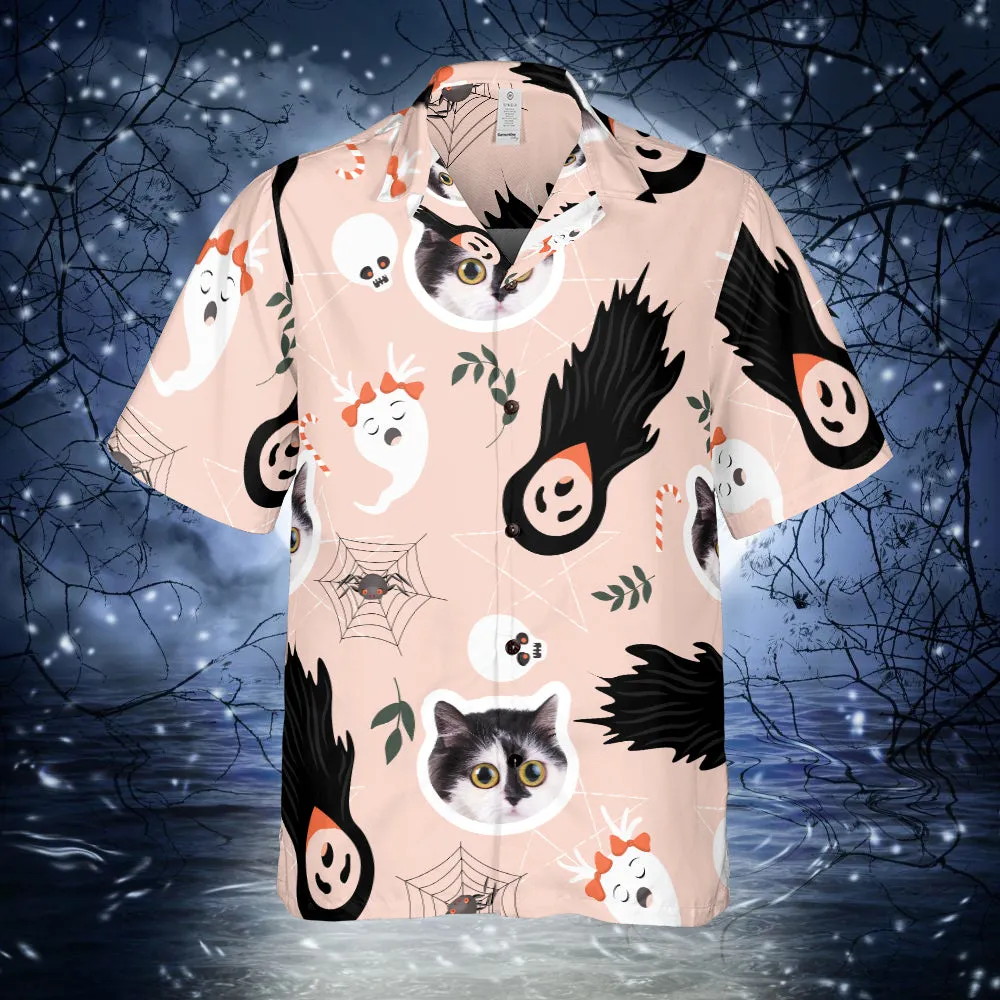 Custom Faces Halloween Regular Fit Hawaiian Shirt