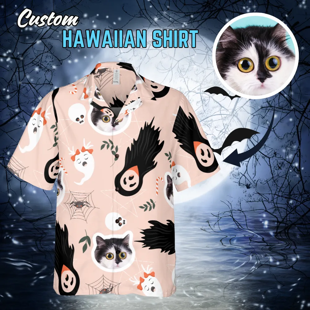 Custom Faces Halloween Regular Fit Hawaiian Shirt