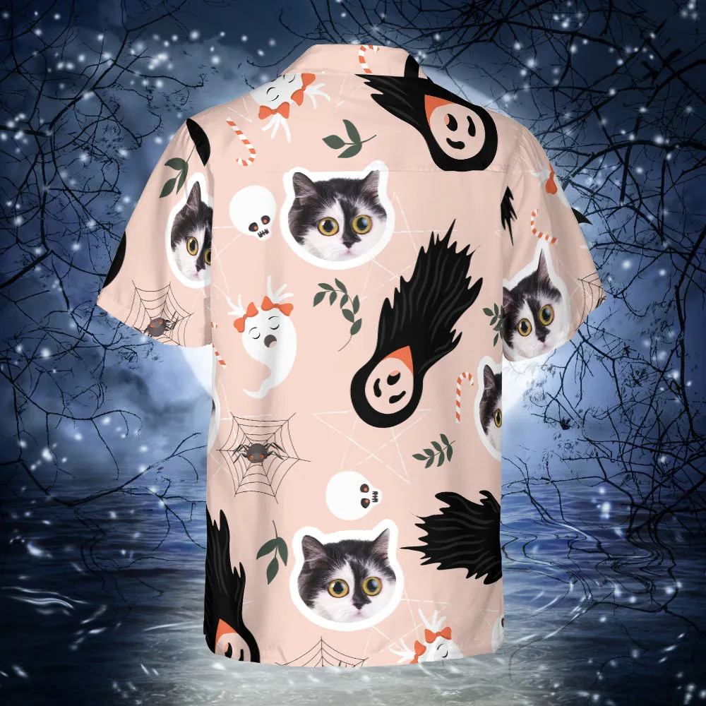 Custom Faces Halloween Regular Fit Hawaiian Shirt