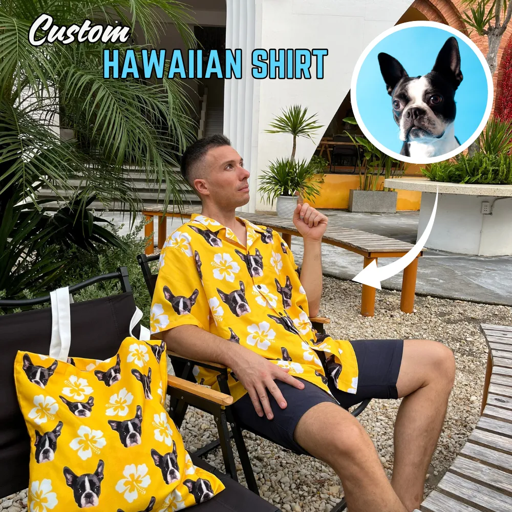 Custom Faces Regular Fit Hawaiian Shirt