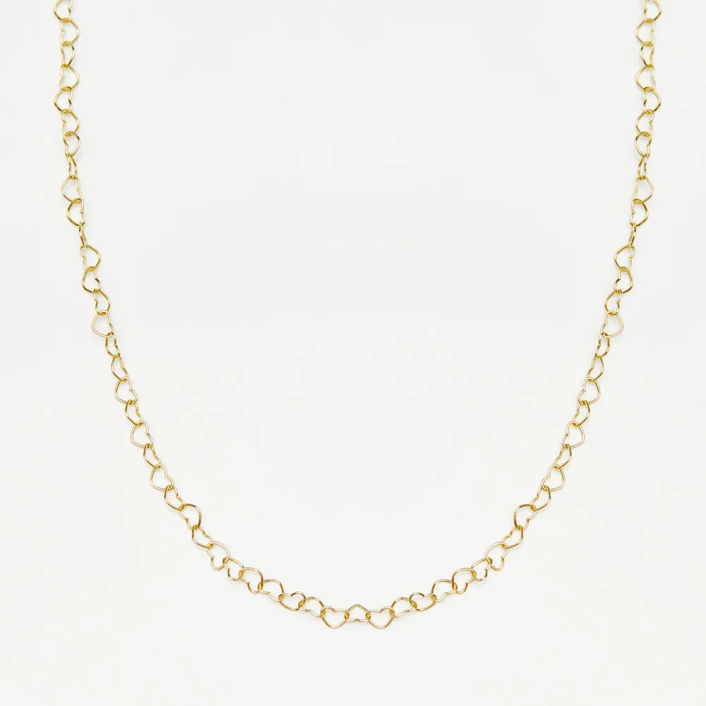 Dainty Heart Chain Necklace