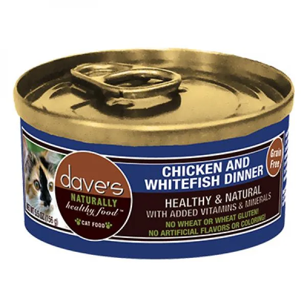 Dave's Pet Food C Can Chicken/Whitefish 5.5oz