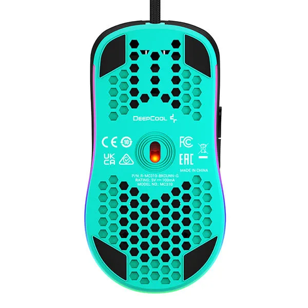 DeepCool MC310 Ultralight RGB/USB Gaming Mouse Optical Sensor 12800K DPI