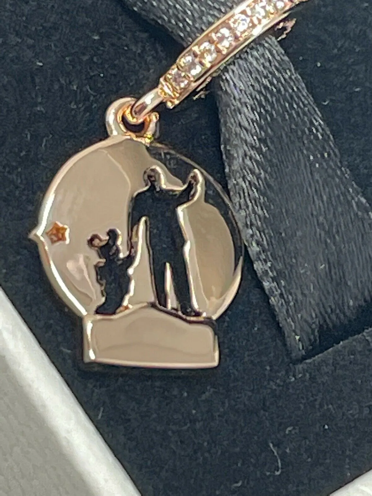 Disney Parks Pandora Partners Statue Walt Mickey Mouse Rose Gold Charm 2021 WDW