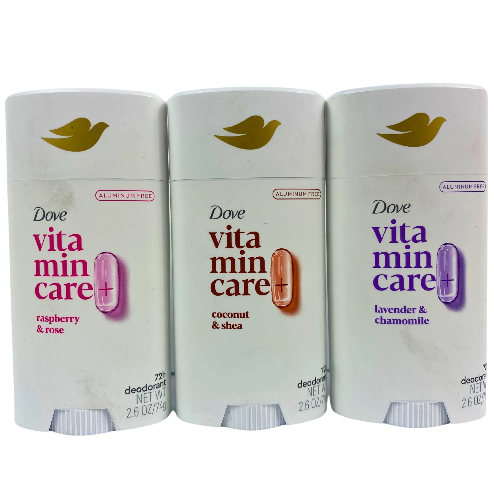 Dove Vitamin Care  72h Deodorant Assorted Scents 2.6oz (36 Pcs Lot)