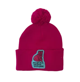 Focus Cat Winter Hat - Fuchsia