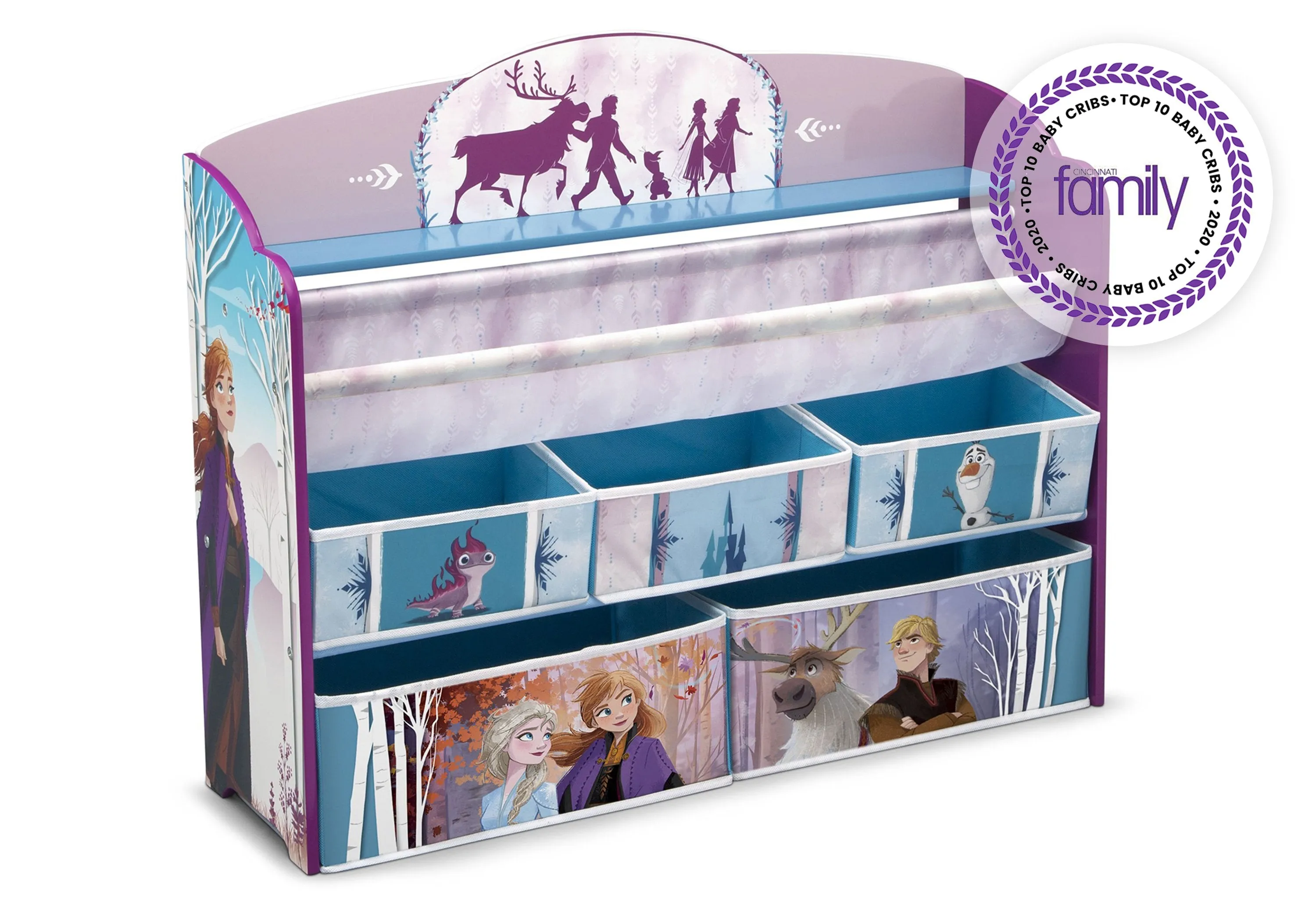 Frozen II Deluxe Toy and Book Organizer