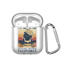 Funny Cat Baking Airpods Case