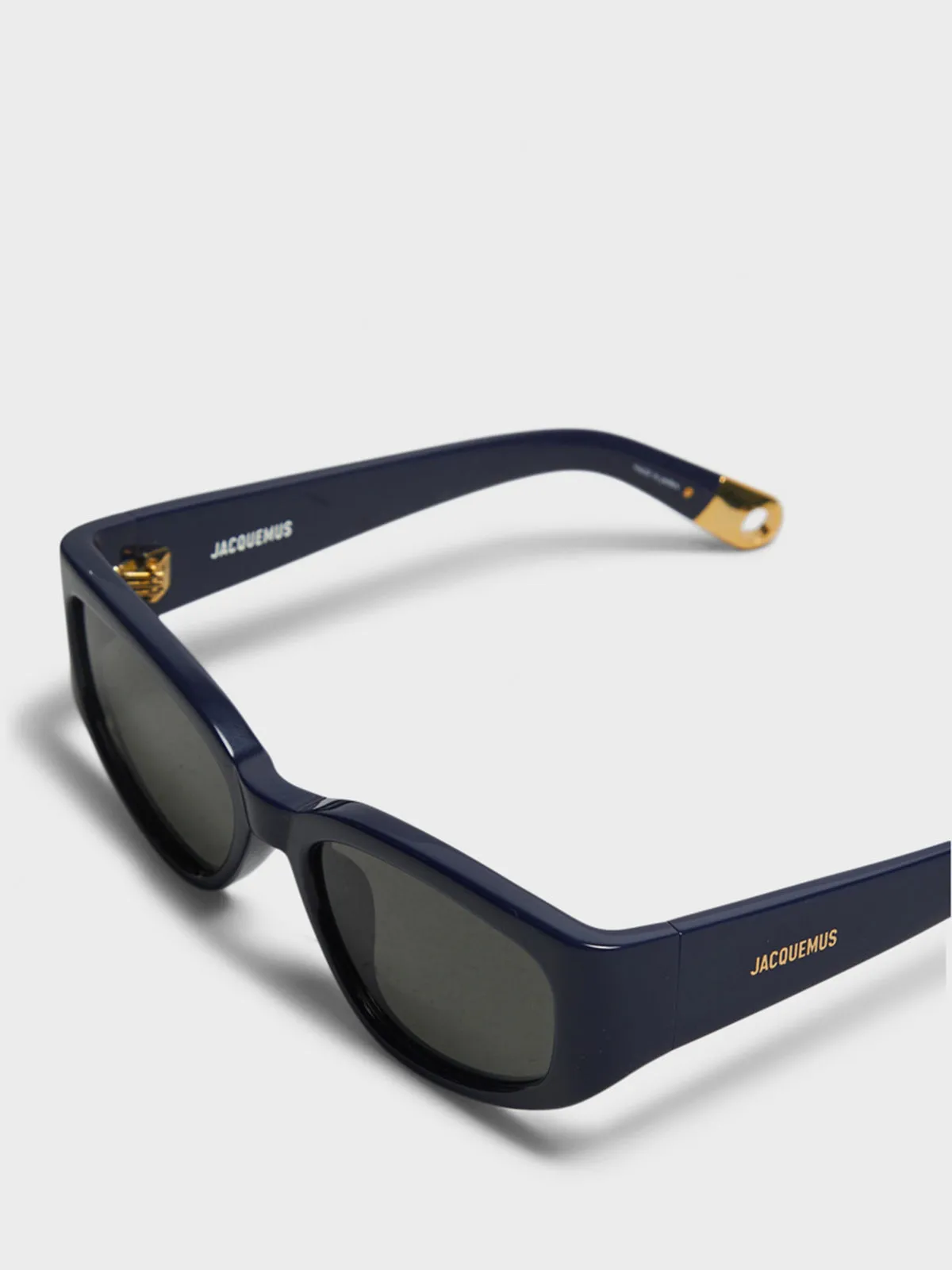 Gala Sunglasses in Navy, Yellow Gold and Grey