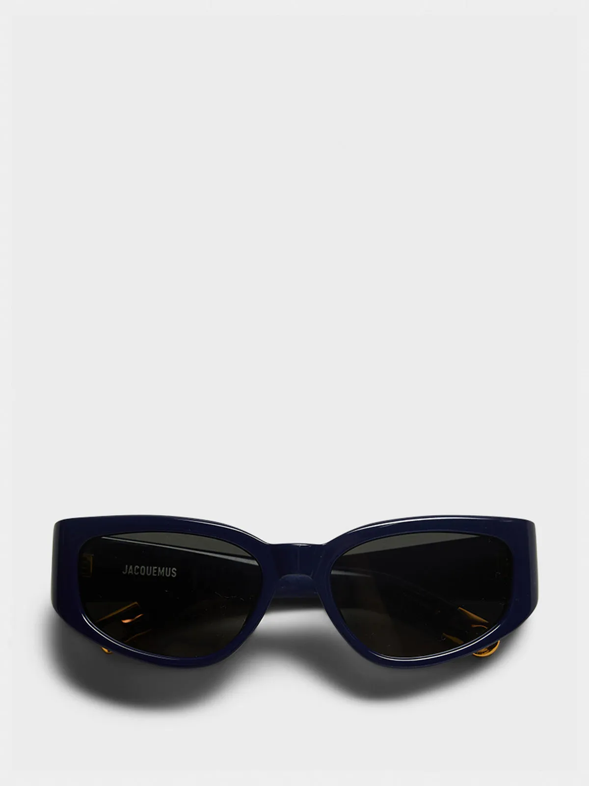 Gala Sunglasses in Navy, Yellow Gold and Grey