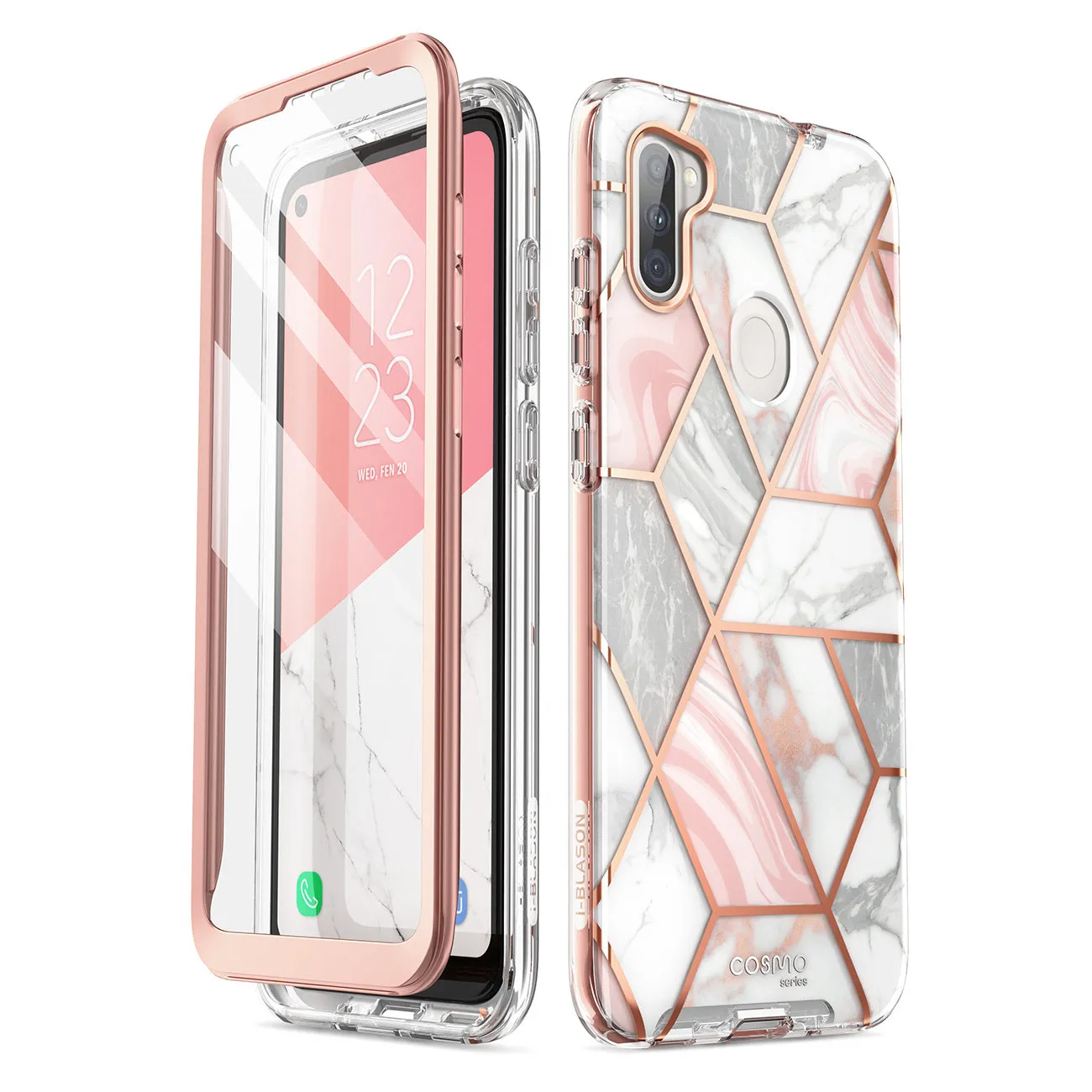 Galaxy A11 Cosmo Case(open box) - Marble Pink