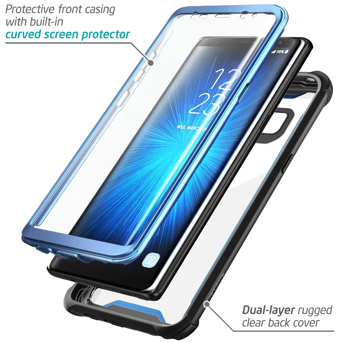 Galaxy Note 8 Ares Case(open box) - Blue