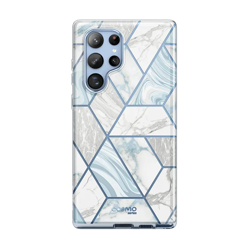 Galaxy S22 Ultra Cosmo Case(open box) - Marble Blue