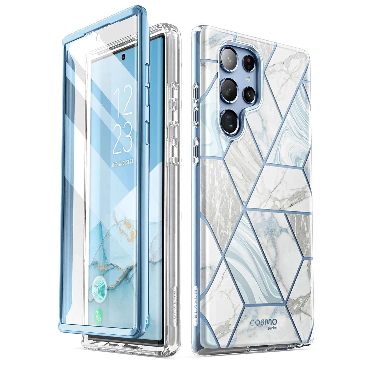 Galaxy S22 Ultra Cosmo Case(open box) - Marble Blue