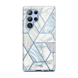 Galaxy S22 Ultra Cosmo Case(open box) - Marble Blue