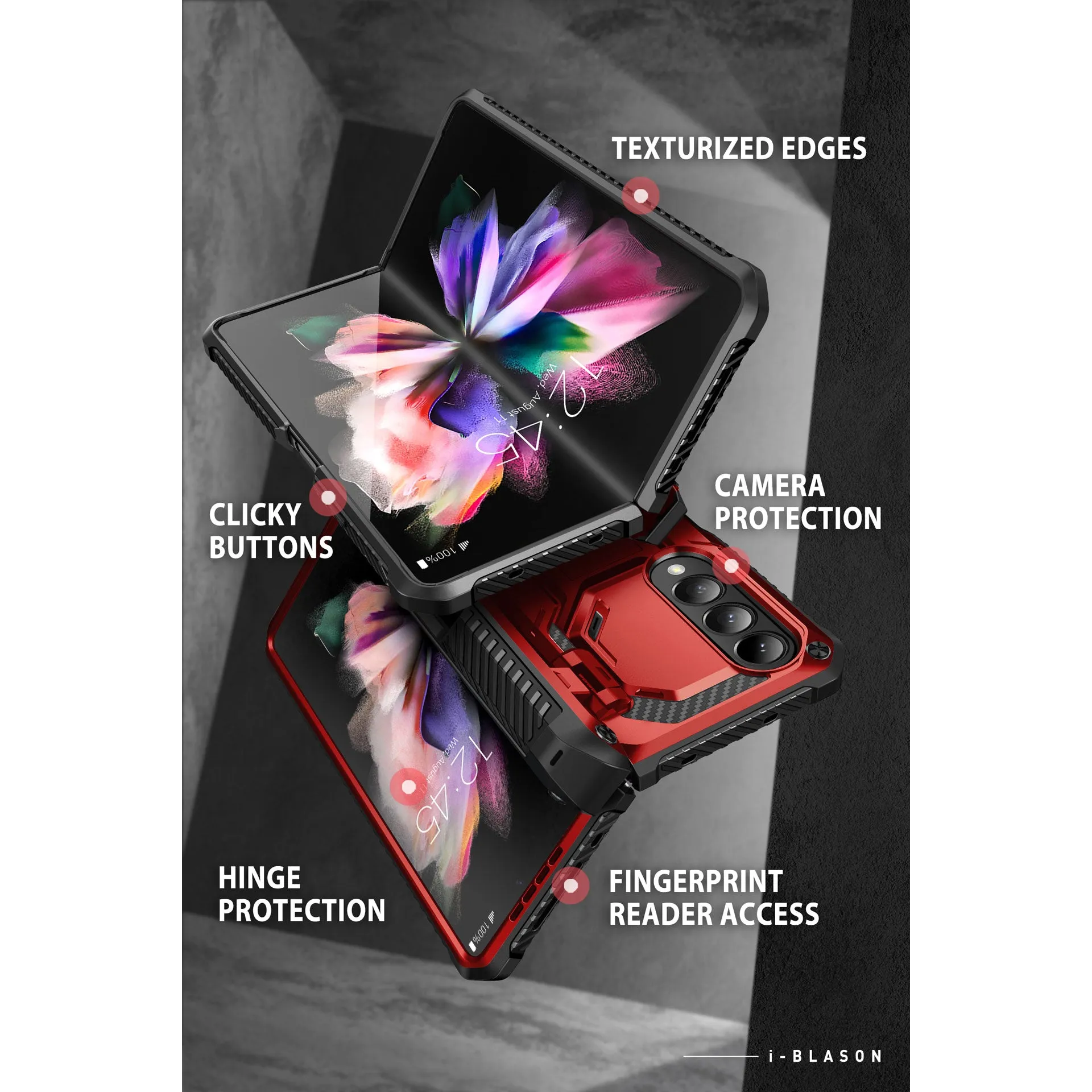 Galaxy Z Fold4 Armorbox(open box) - Metallic Red