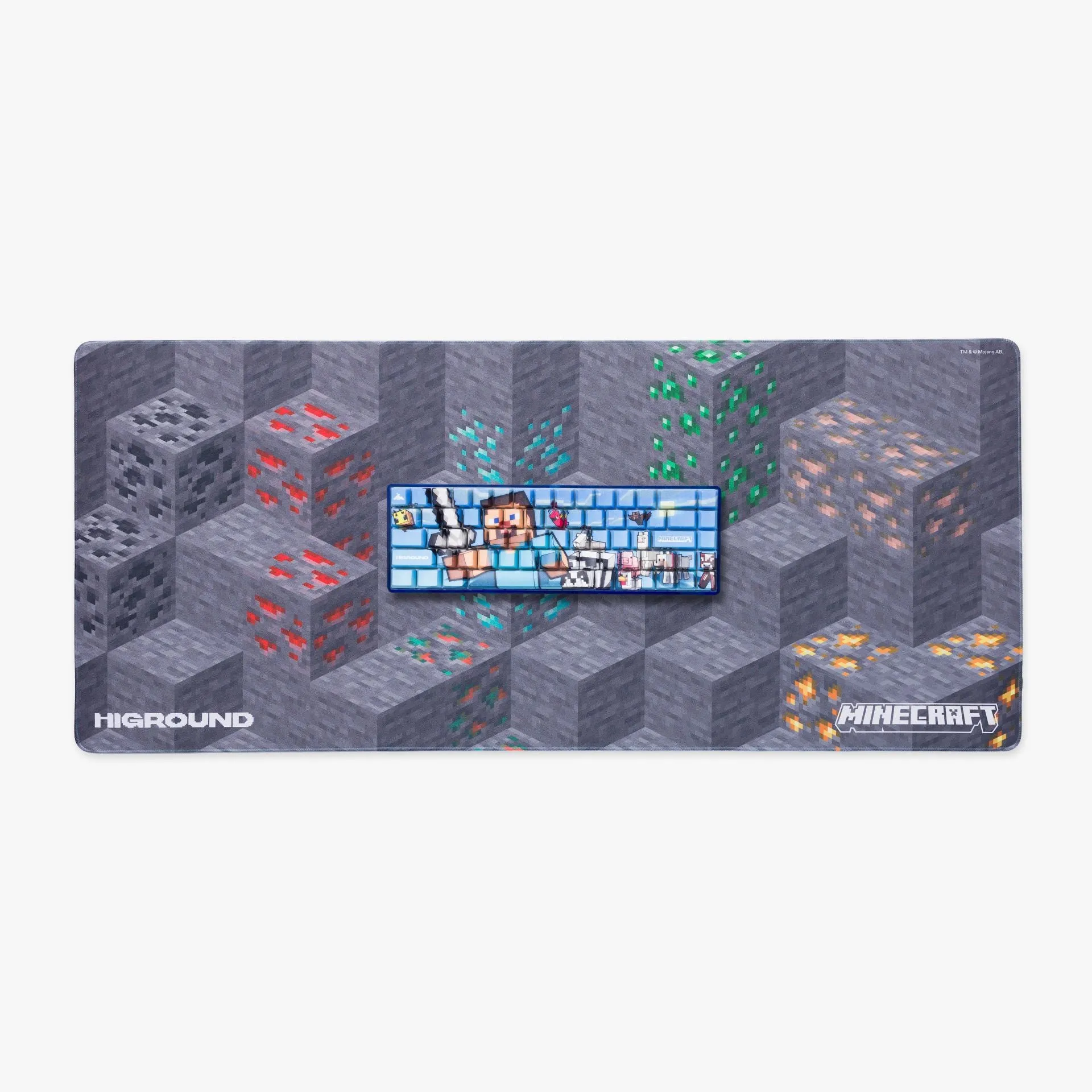 HG x Minecraft Mousepad XL - Mining Blocks