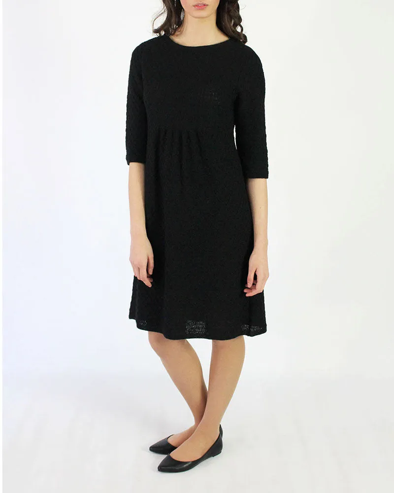 Honey Comb Knit Alpaca Dress