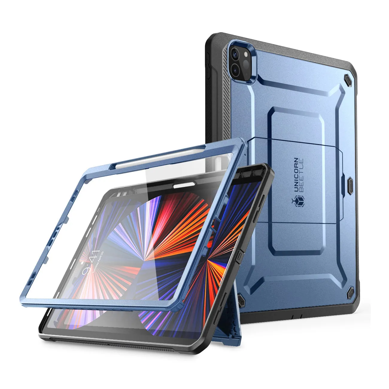 iPad Pro 11 Inch (2021) Unicorn Beetle Pro Rugged Case(open box)-Metallic Blue