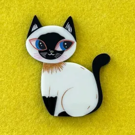 Jasmine the Siamese - Brooch - Set of 2