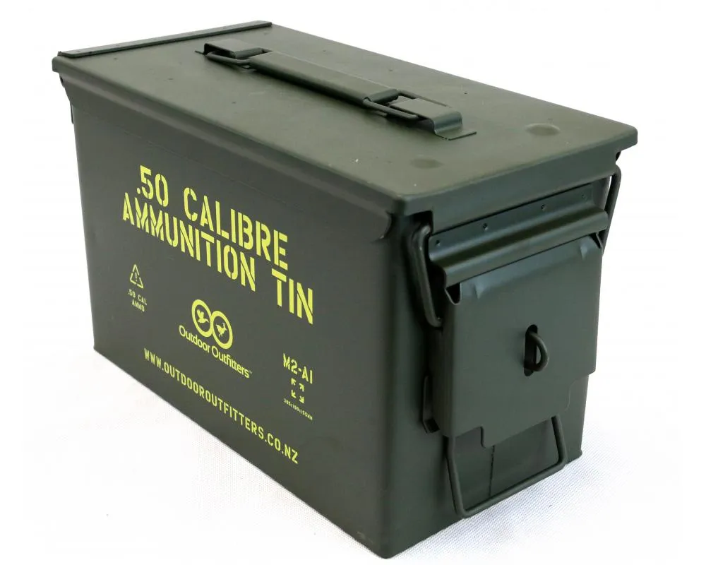 Lockable .50 cal Ammunition Tin