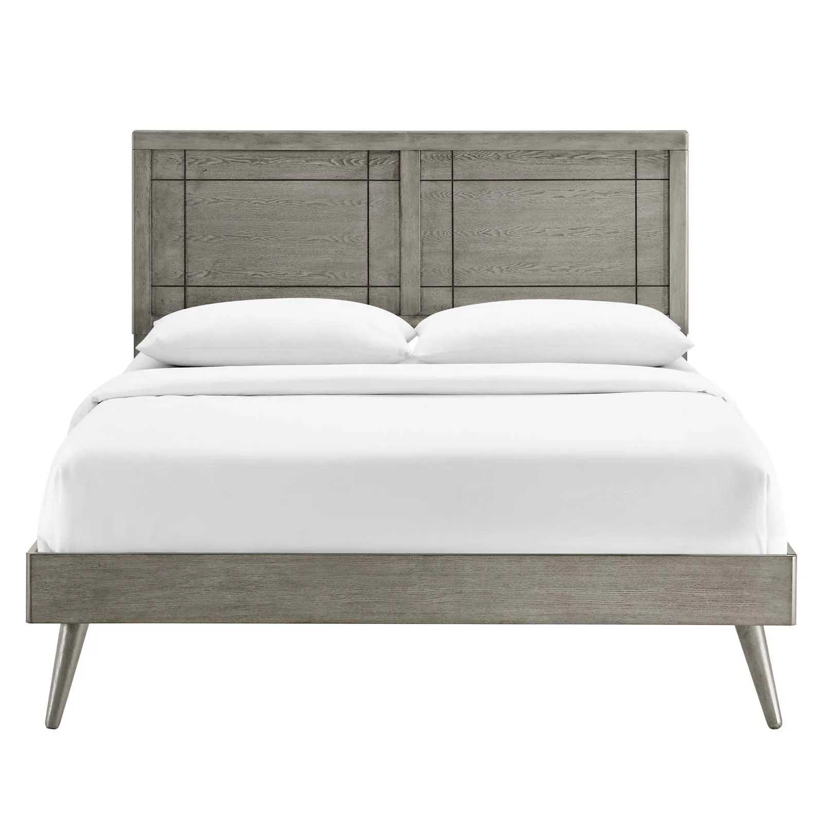 Marlee Wood Platform Bed With Splayed Legs