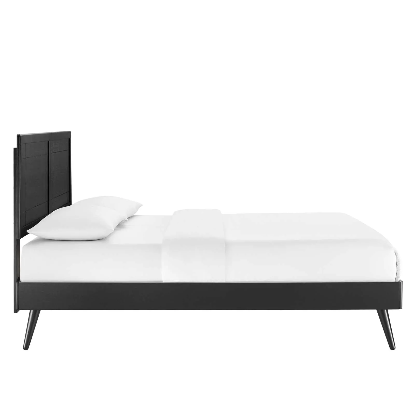 Marlee Wood Platform Bed With Splayed Legs