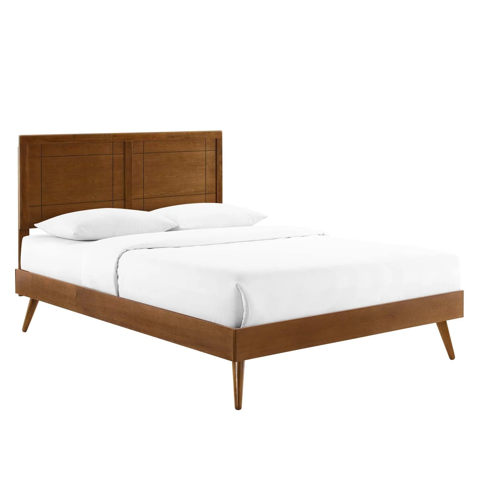 Marlee Wood Platform Bed With Splayed Legs