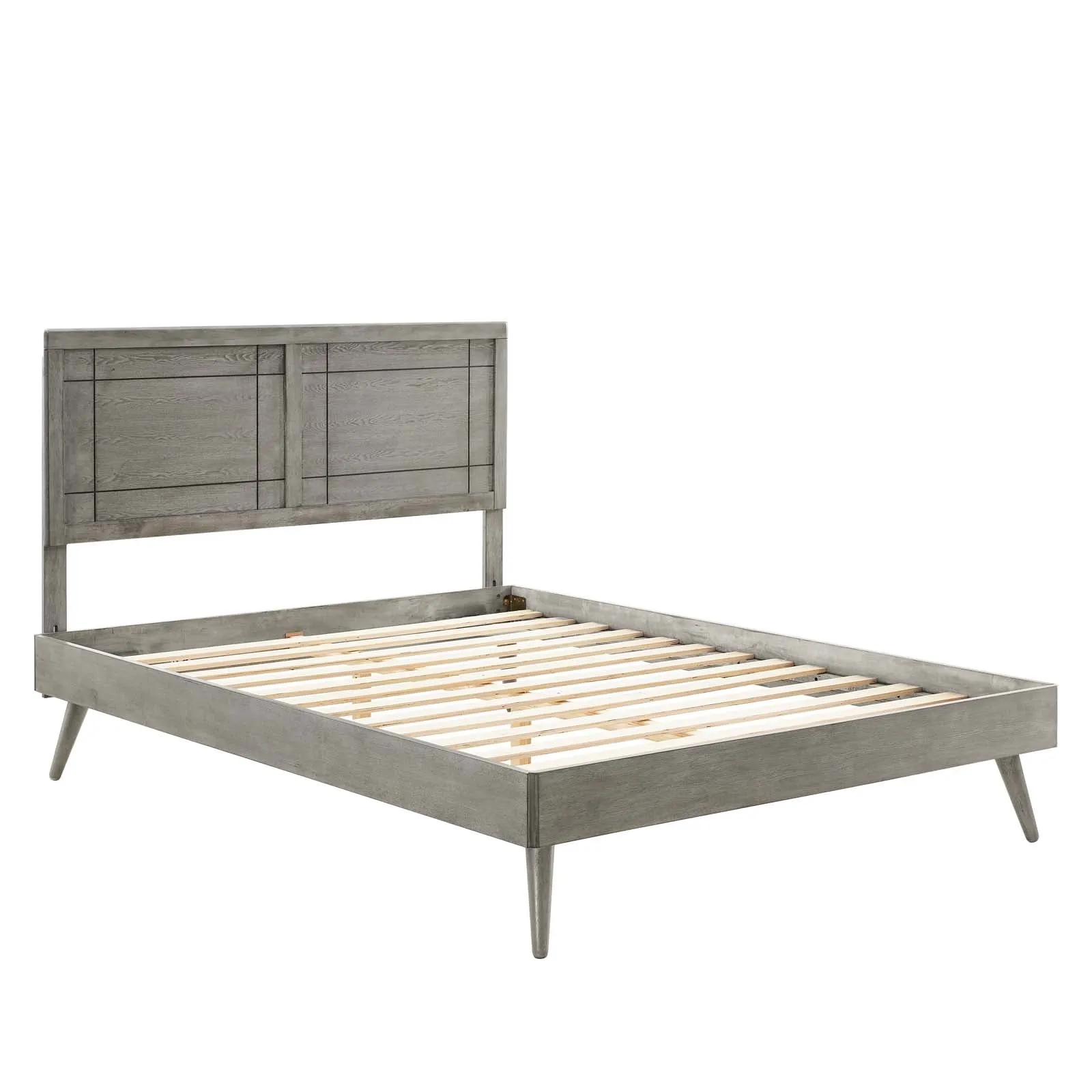 Marlee Wood Platform Bed With Splayed Legs