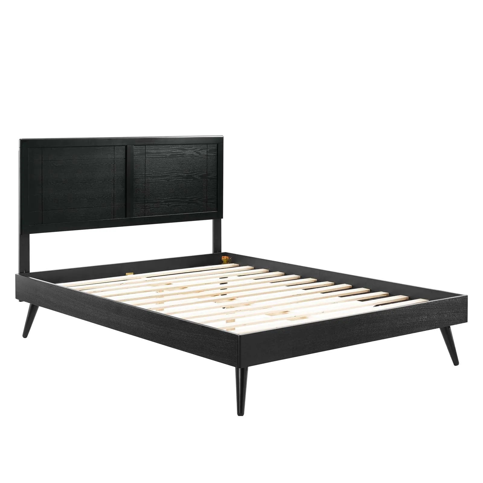 Marlee Wood Platform Bed With Splayed Legs