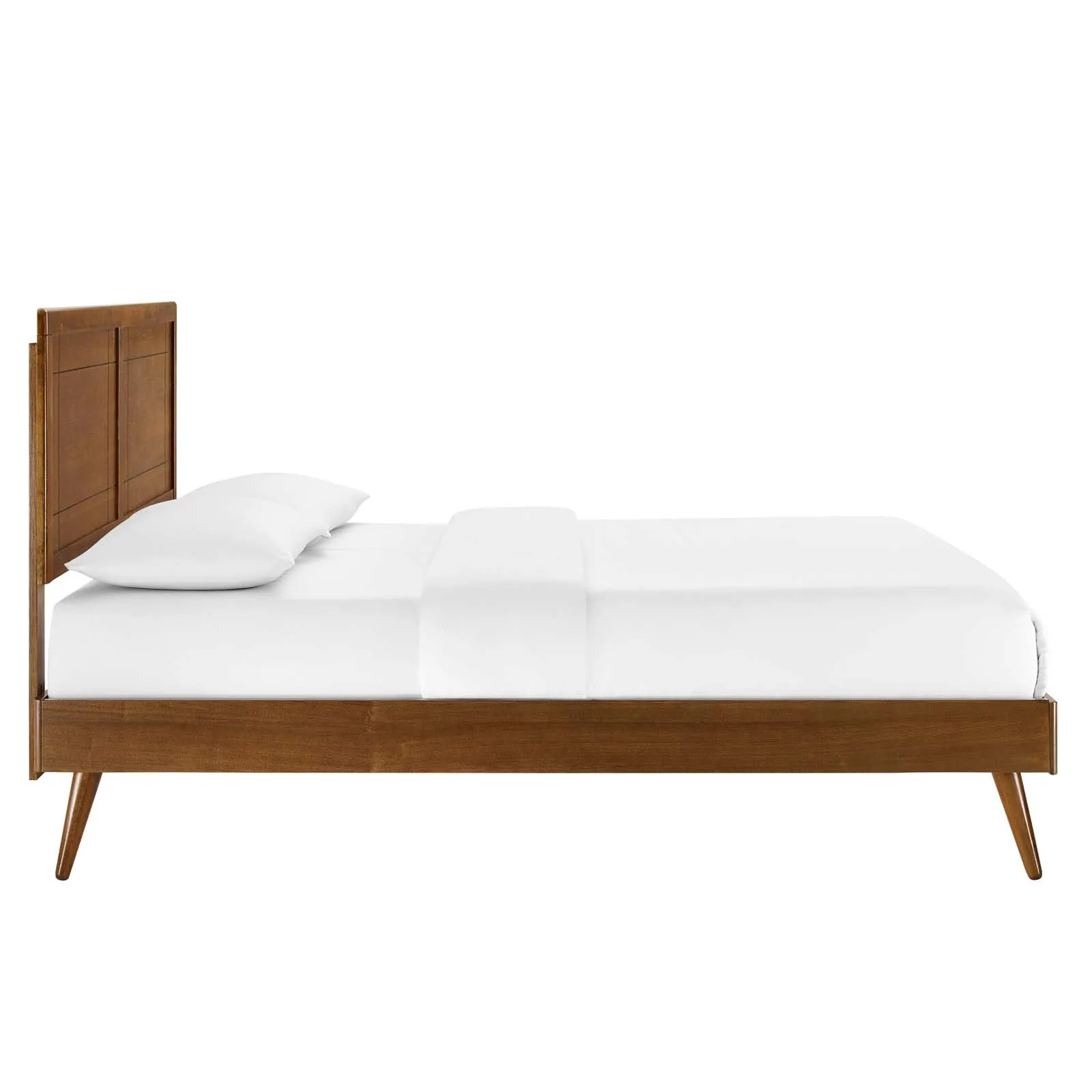 Marlee Wood Platform Bed With Splayed Legs