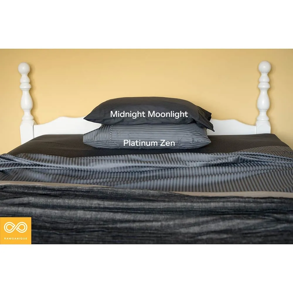 Midnight Moonlight 100% Organic Cotton Luxury Jacquard Sheets (Discontinued)