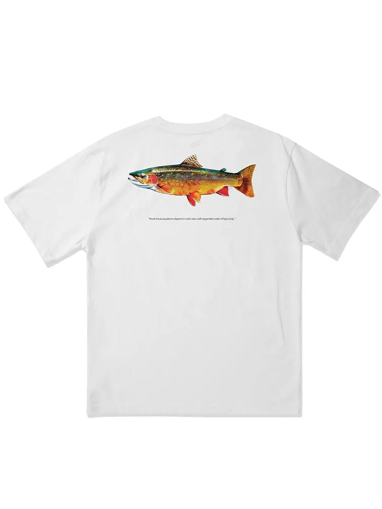 NOBADAY T-BOX TROUT GUIED SUMMER OUTDOOR T-SHIRT