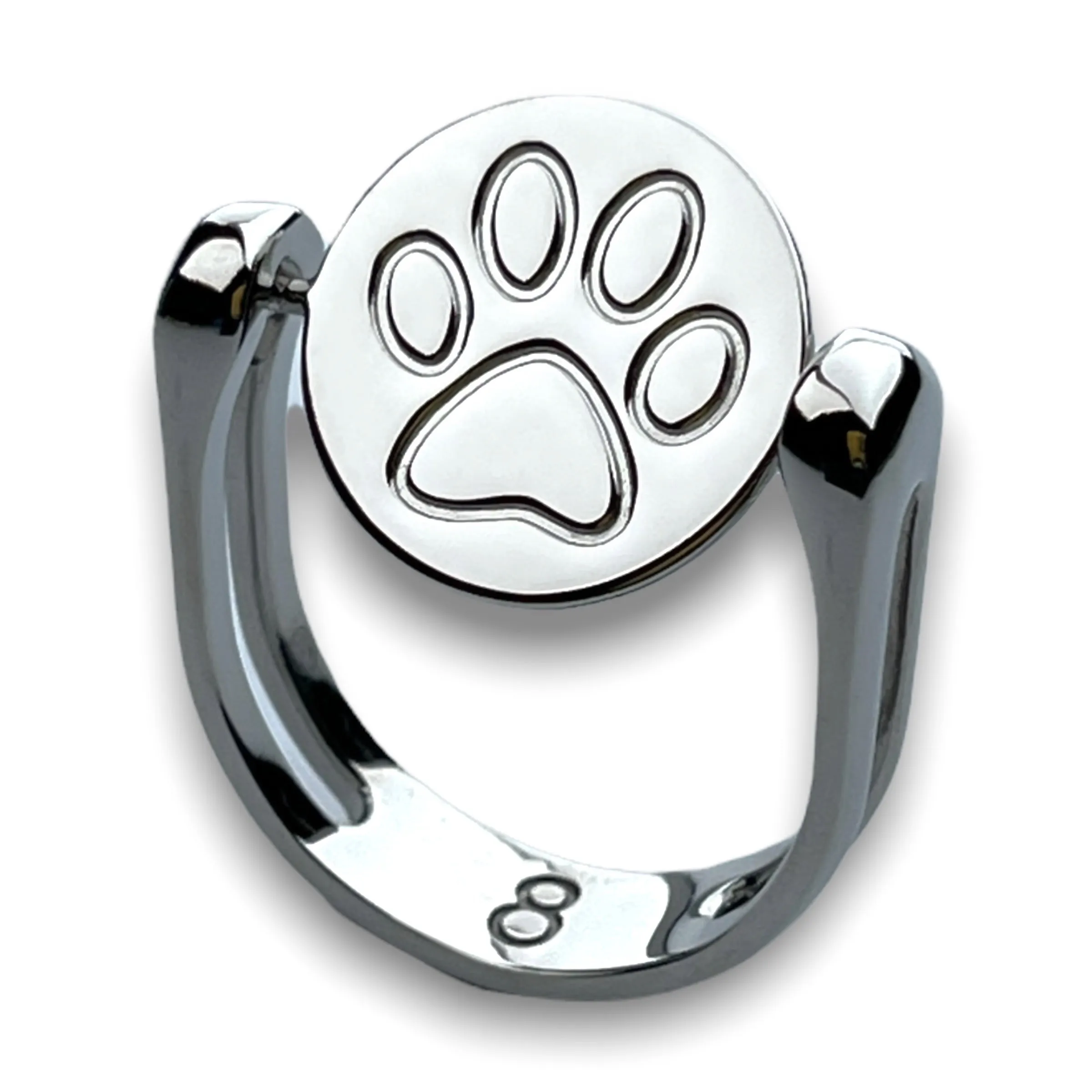 Paw Symbol Fidget Ring