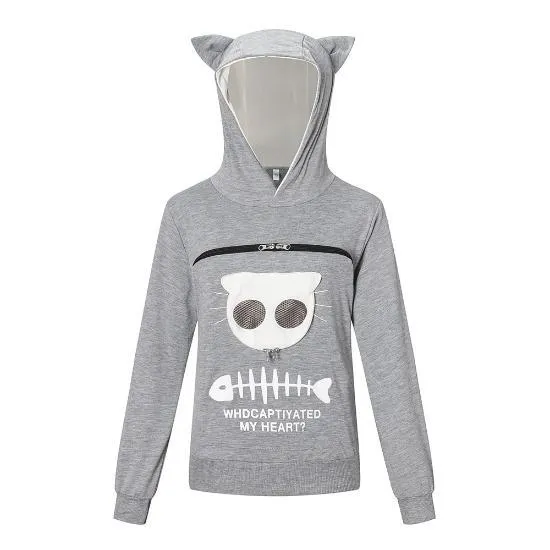 Pawsome Cat Pocket Hoodie