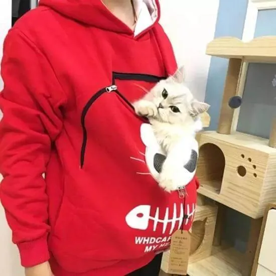 Pawsome Cat Pocket Hoodie