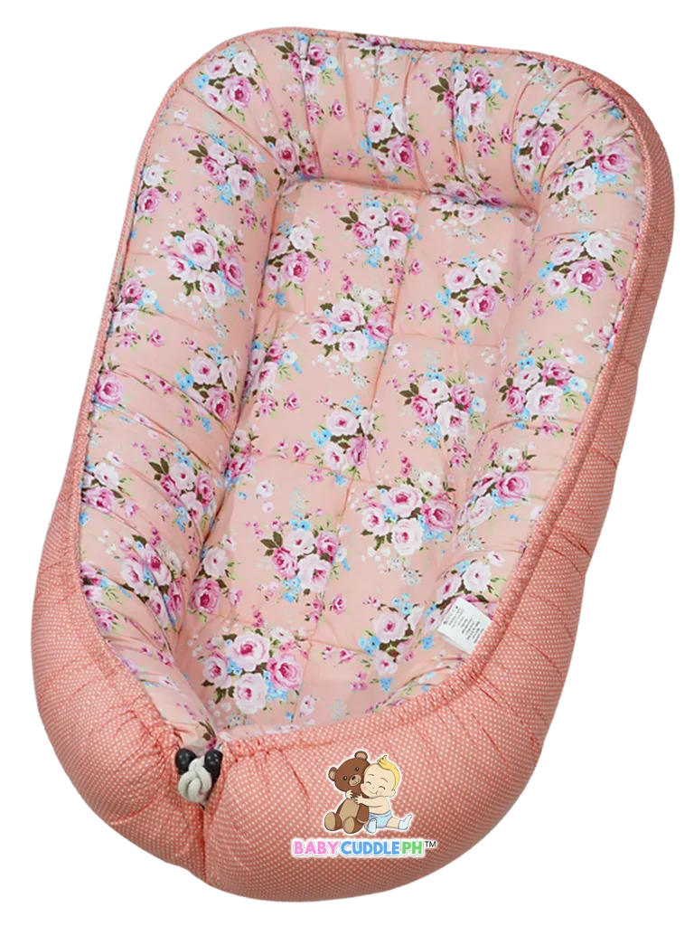 Peach Flora (Limited Stock) - Babycuddle Bed