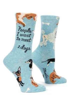 People to Meet: Dogs Women's Socks