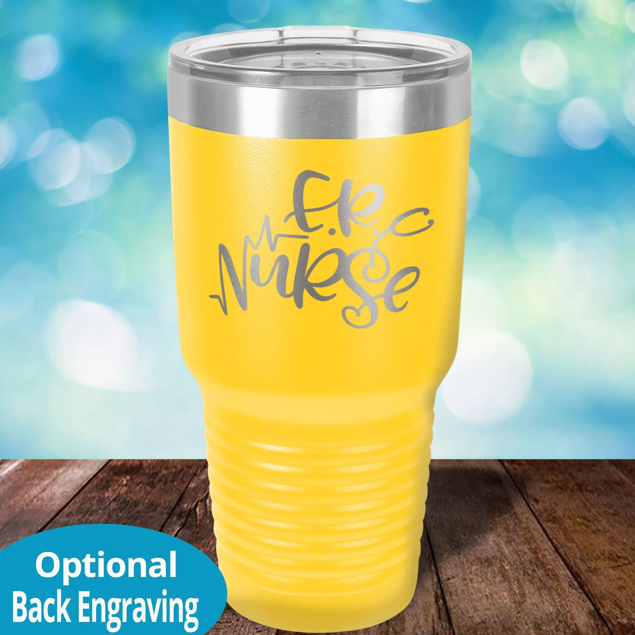 Personalized Laser Etched Tumbler | ER Nurse