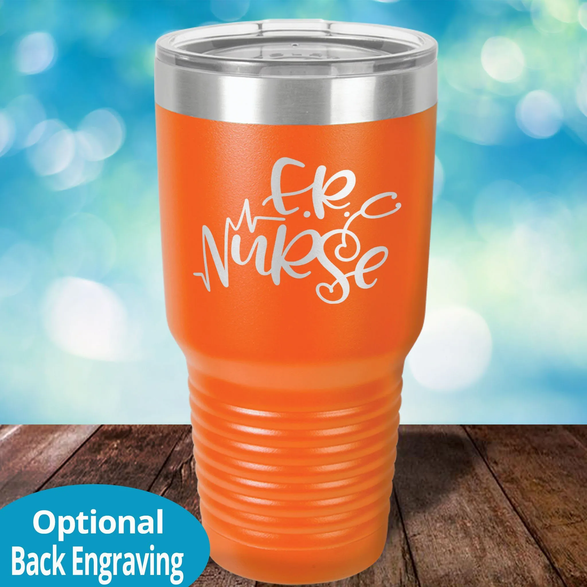 Personalized Laser Etched Tumbler | ER Nurse