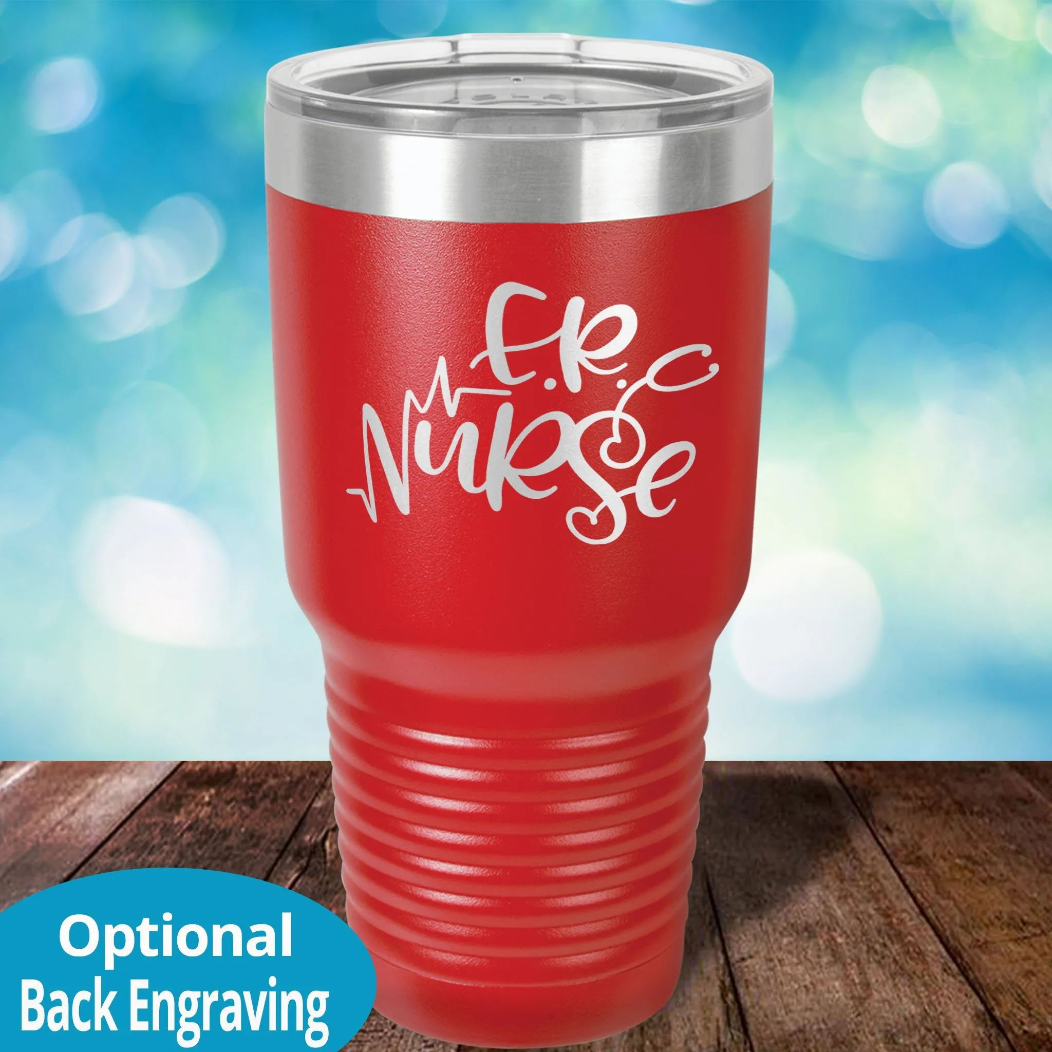 Personalized Laser Etched Tumbler | ER Nurse